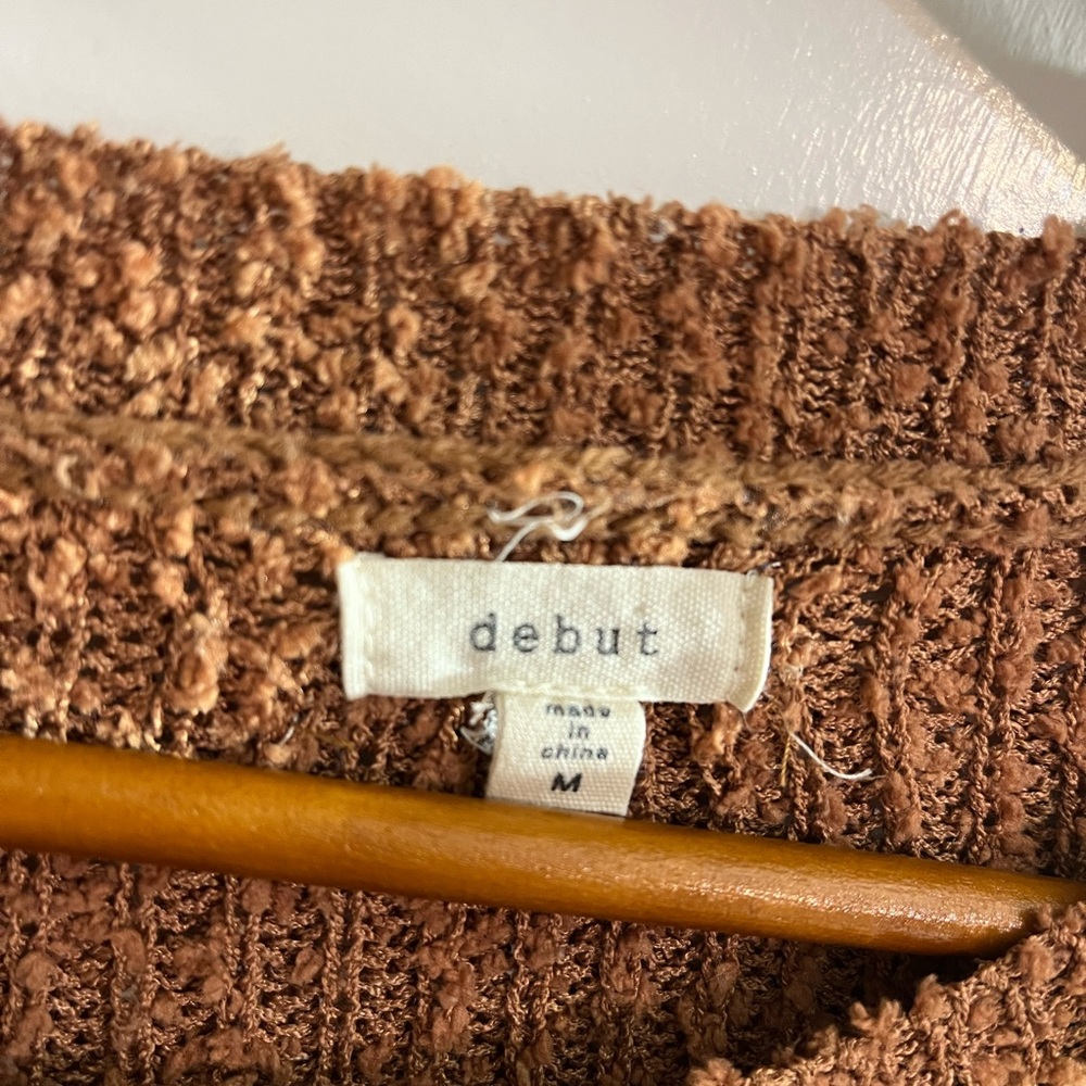 Colorblock Sweater - Brown, Cream, and Gray - Picture 2 of 4